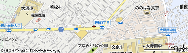 日本経済新聞　大沼専売所周辺の地図