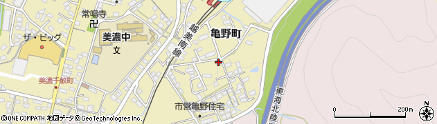 岐阜県美濃市亀野町3987周辺の地図