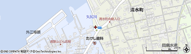 鳥取県境港市清水町877周辺の地図