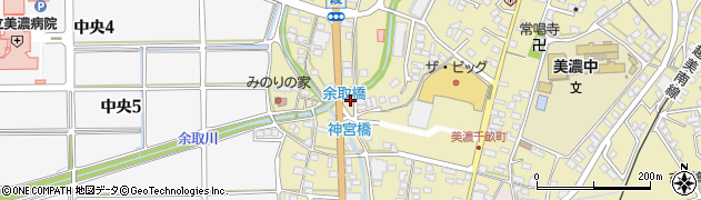岐阜県美濃市2705周辺の地図