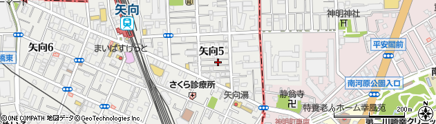 赤帽松弘運送店周辺の地図