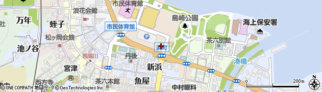 海の京都宮津周辺の地図
