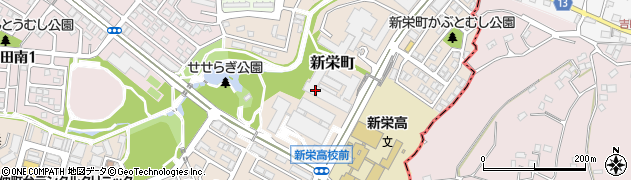 神奈川県横浜市都筑区新栄町周辺の地図