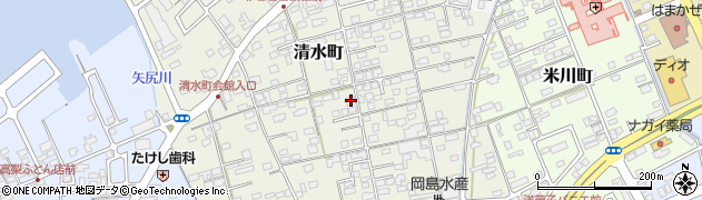 鳥取県境港市清水町645周辺の地図