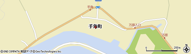 島根県松江市手角町周辺の地図