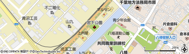 宮下公園周辺の地図
