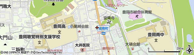 兵庫県豊岡市城南町5周辺の地図