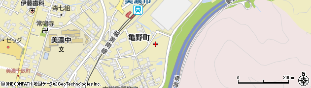 岐阜県美濃市亀野町3996周辺の地図