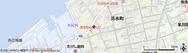 鳥取県境港市清水町902周辺の地図