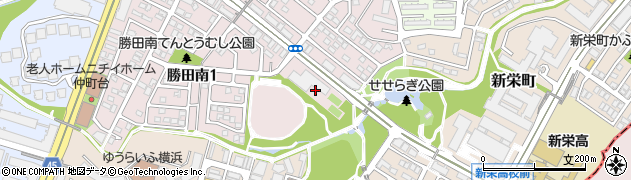 神奈川県横浜市都筑区勝田南1丁目21周辺の地図