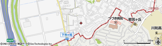 神奈川県横浜市青葉区市ケ尾町502周辺の地図