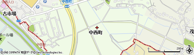 千葉県千葉市緑区中西町周辺の地図