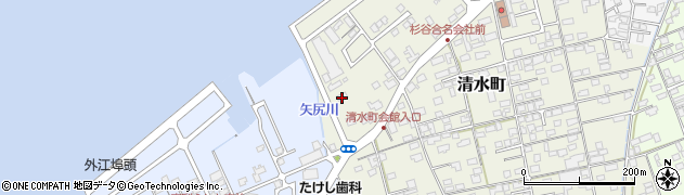 鳥取県境港市清水町873-2周辺の地図