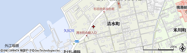 鳥取県境港市清水町709周辺の地図
