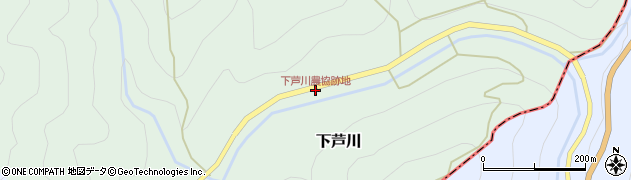 下芦川農協跡地周辺の地図