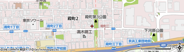 神奈川県川崎市川崎区殿町周辺の地図