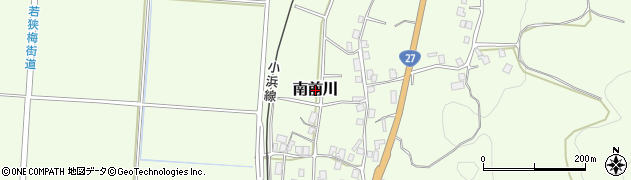 福井県若狭町（三方上中郡）南前川周辺の地図