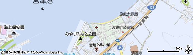京都府宮津市波路町周辺の地図