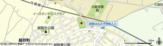 越智新田公園周辺の地図