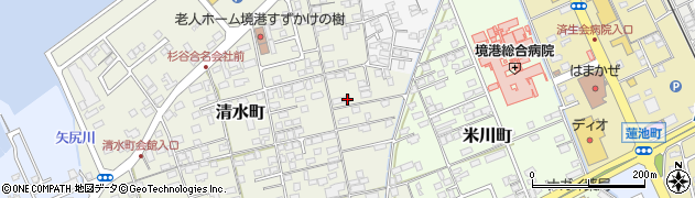 鳥取県境港市清水町744周辺の地図