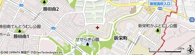 神奈川県横浜市都筑区新栄町21周辺の地図