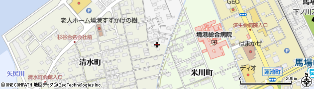 鳥取県境港市清水町746-5周辺の地図