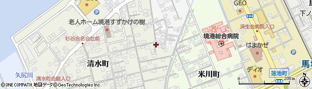 鳥取県境港市清水町747周辺の地図