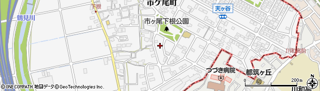 神奈川県横浜市青葉区市ケ尾町501-16周辺の地図