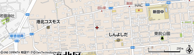 神奈川県横浜市港北区新吉田東周辺の地図