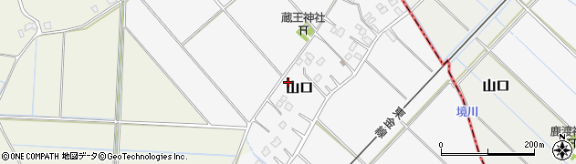千葉県大網白里市山口周辺の地図