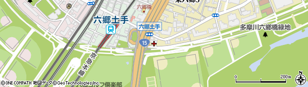 東京都大田区東六郷3丁目25周辺の地図