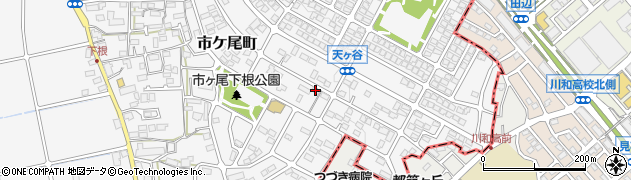 神奈川県横浜市青葉区市ケ尾町495-20周辺の地図