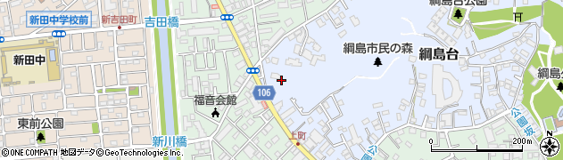 神奈川県横浜市港北区綱島台14周辺の地図