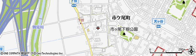 神奈川県横浜市青葉区市ケ尾町400周辺の地図