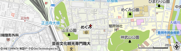 本清寺周辺の地図