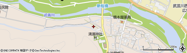 岐阜県関市武芸川町宇多院周辺の地図