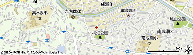 東京都町田市成瀬8丁目24周辺の地図