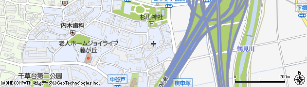 神奈川県横浜市青葉区千草台20周辺の地図