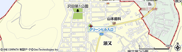 沢田第2公園周辺の地図