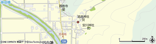 兵庫県豊岡市百合地周辺の地図