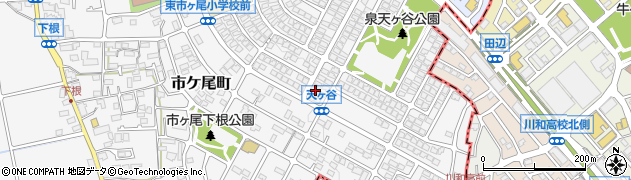 神奈川県横浜市青葉区市ケ尾町493-3周辺の地図