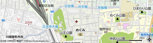 兵庫県豊岡市山王町周辺の地図