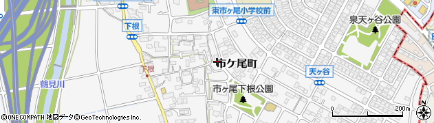 神奈川県横浜市青葉区市ケ尾町507-2周辺の地図