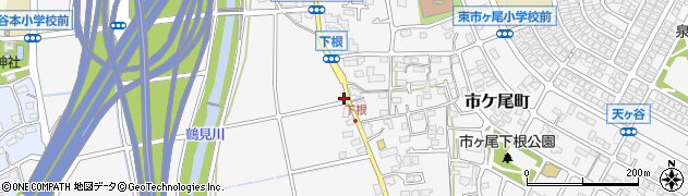 神奈川県横浜市青葉区市ケ尾町10周辺の地図