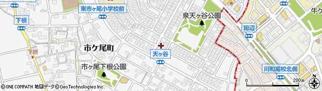 神奈川県横浜市青葉区市ケ尾町493-5周辺の地図