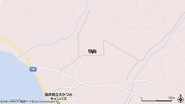 〒917-0116 福井県小浜市堅海の地図