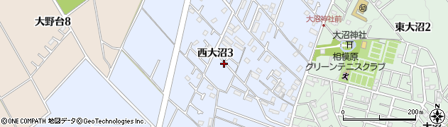 神奈川県相模原市南区西大沼周辺の地図