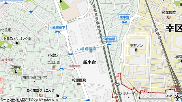 〒212-0031 神奈川県川崎市幸区新小倉の地図