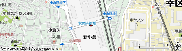 神奈川県川崎市幸区新小倉周辺の地図