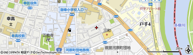 神奈川県川崎市幸区遠藤町周辺の地図